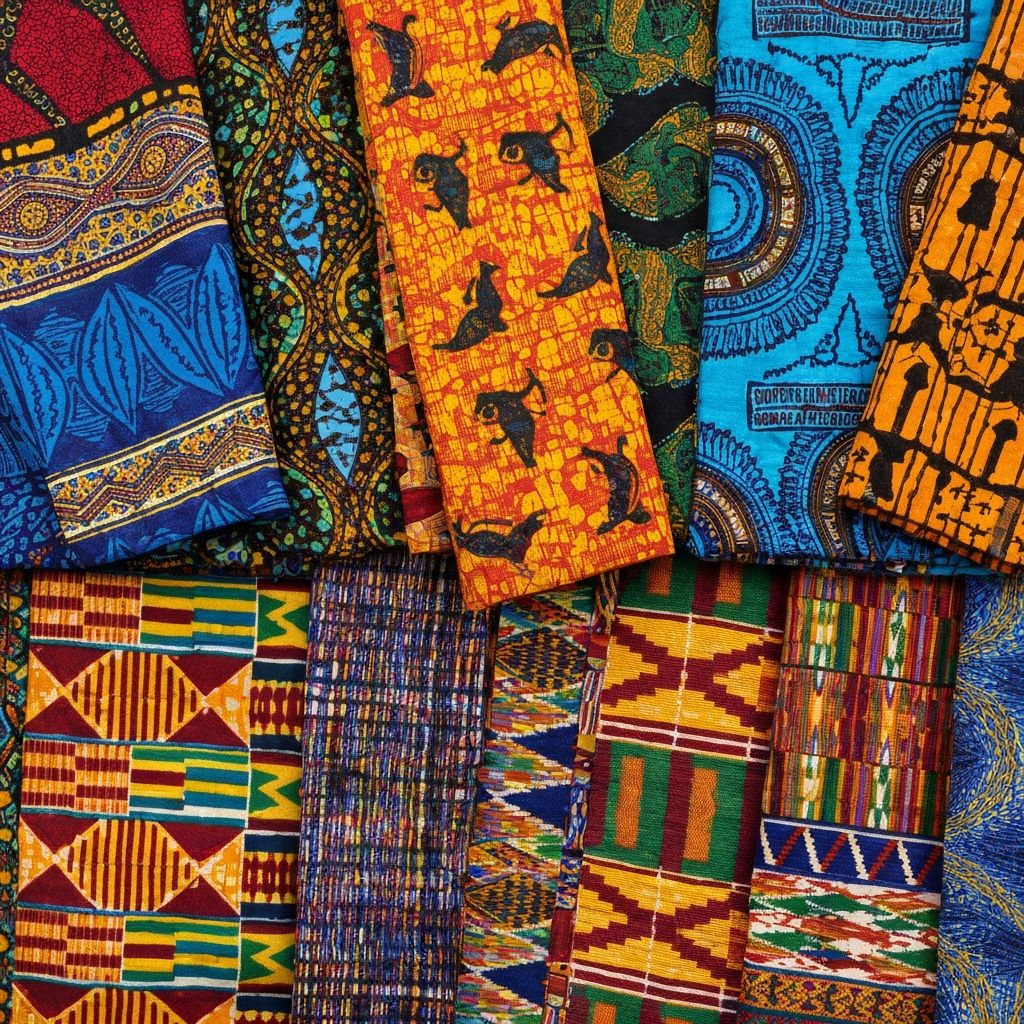 African Textiles - colorful patterns
